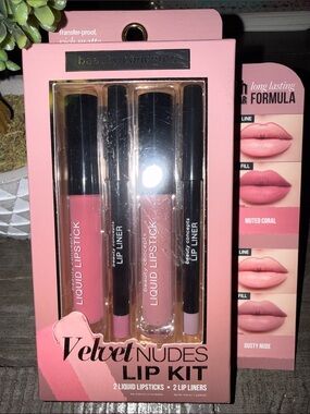 Velvet Nudes Lip Kit - Pink/Nude Shades